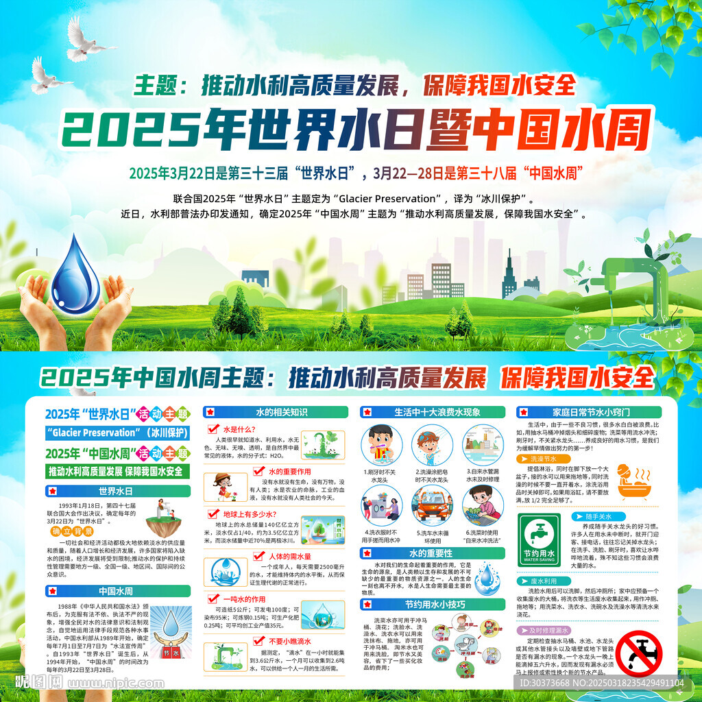 2025世界水日中国水周展板