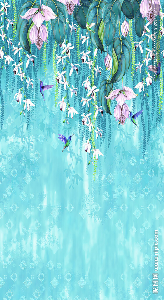 鸟花图