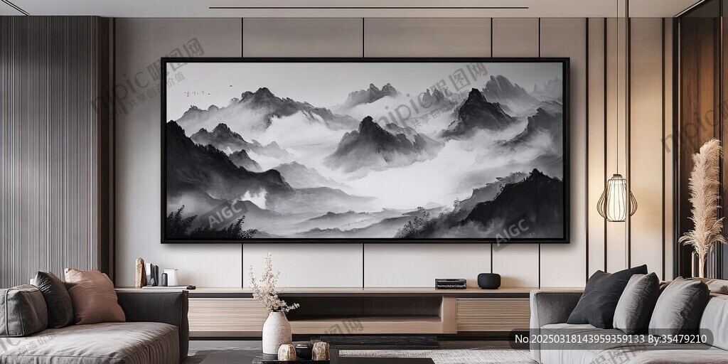 抽象山水画