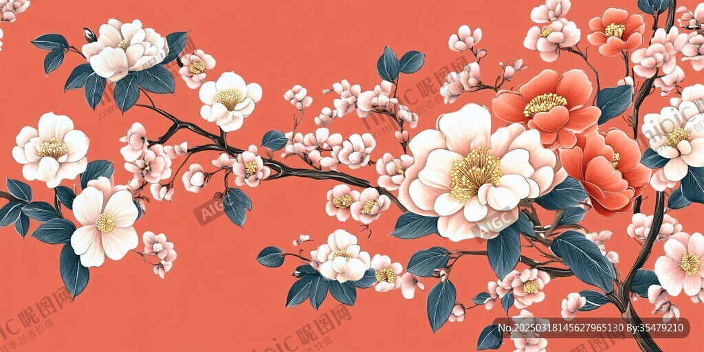 中国风花卉图案