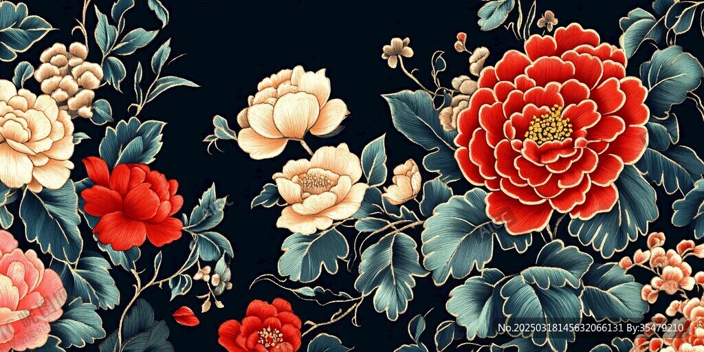 中国风花卉图案