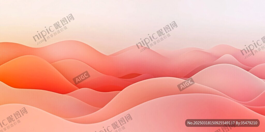 抽象的暖色调风景