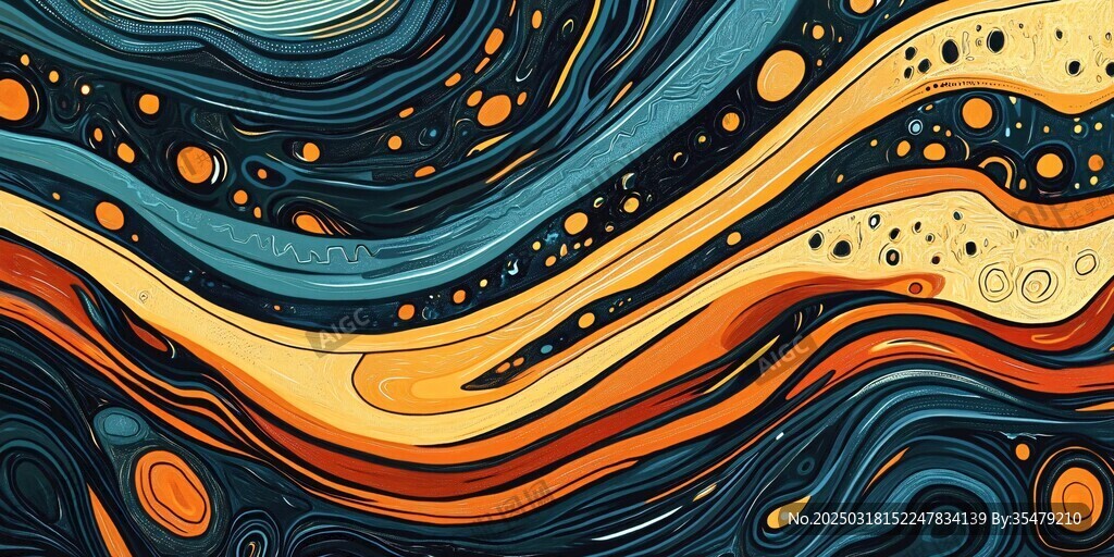 抽象艺术流动画
