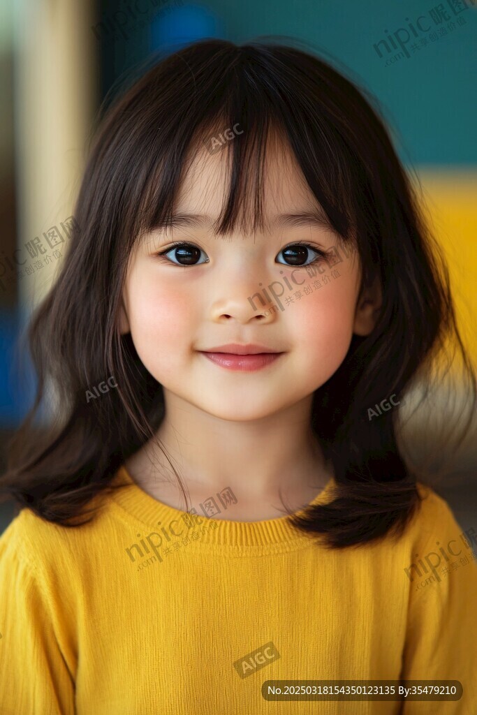 微笑的小女孩