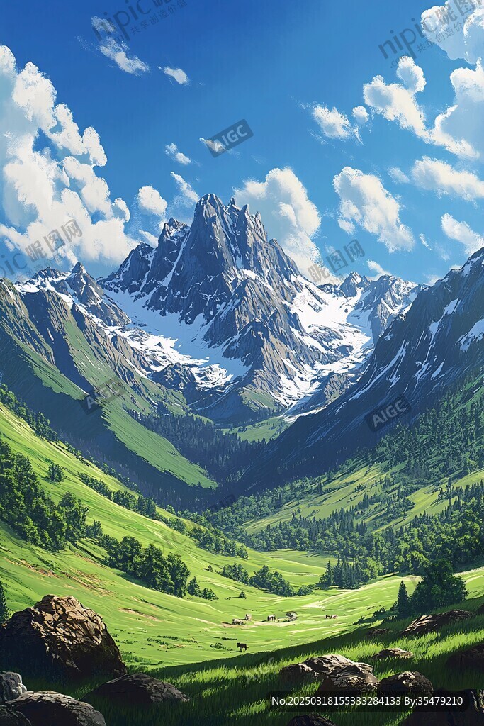 壮丽山景