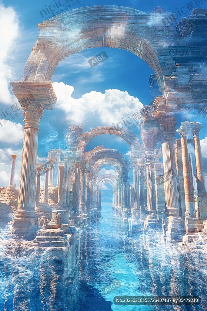 水下古城遗迹