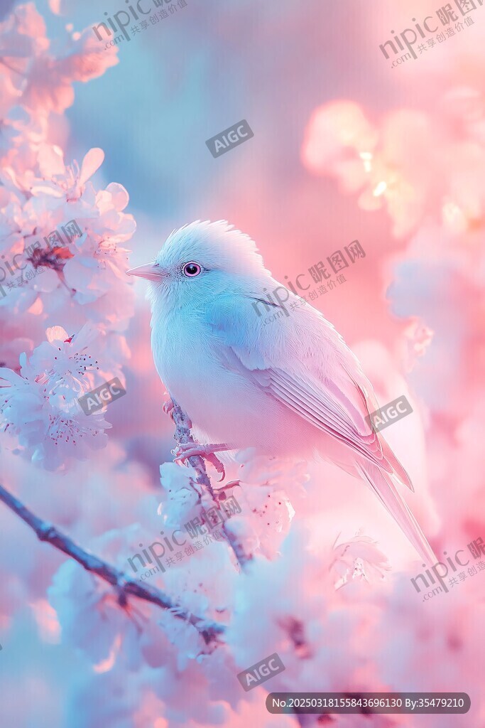 梦幻之鸟 樱花盛开的季节