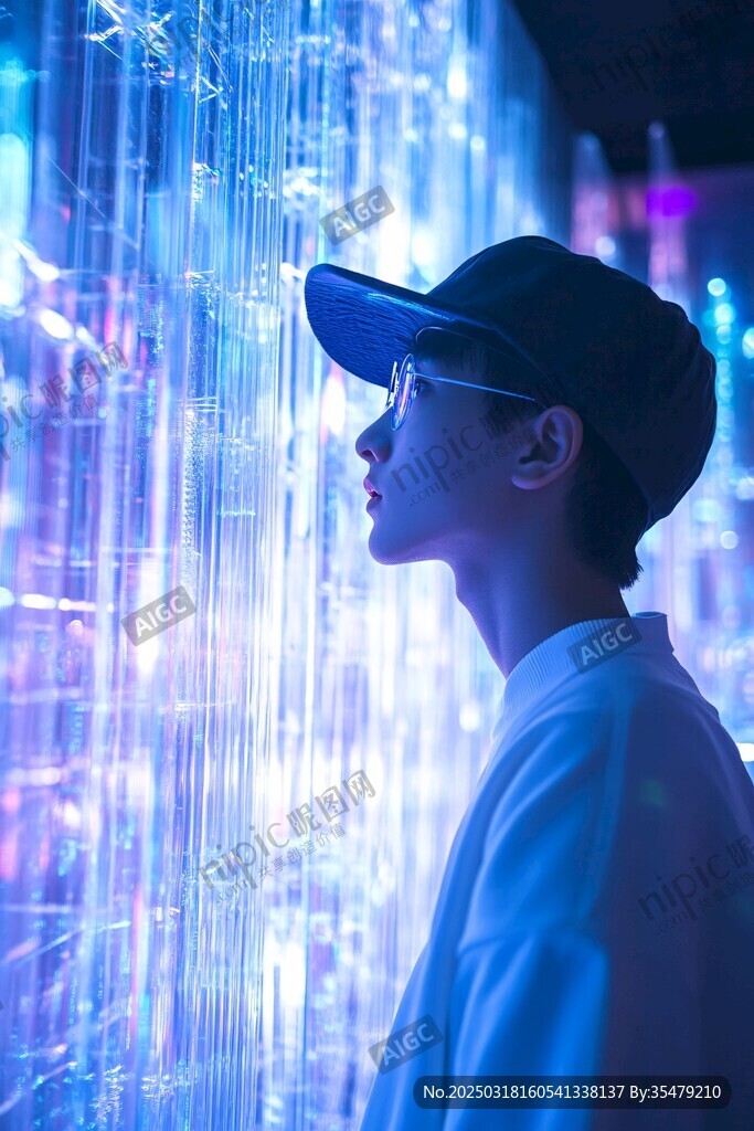 光影下的沉思