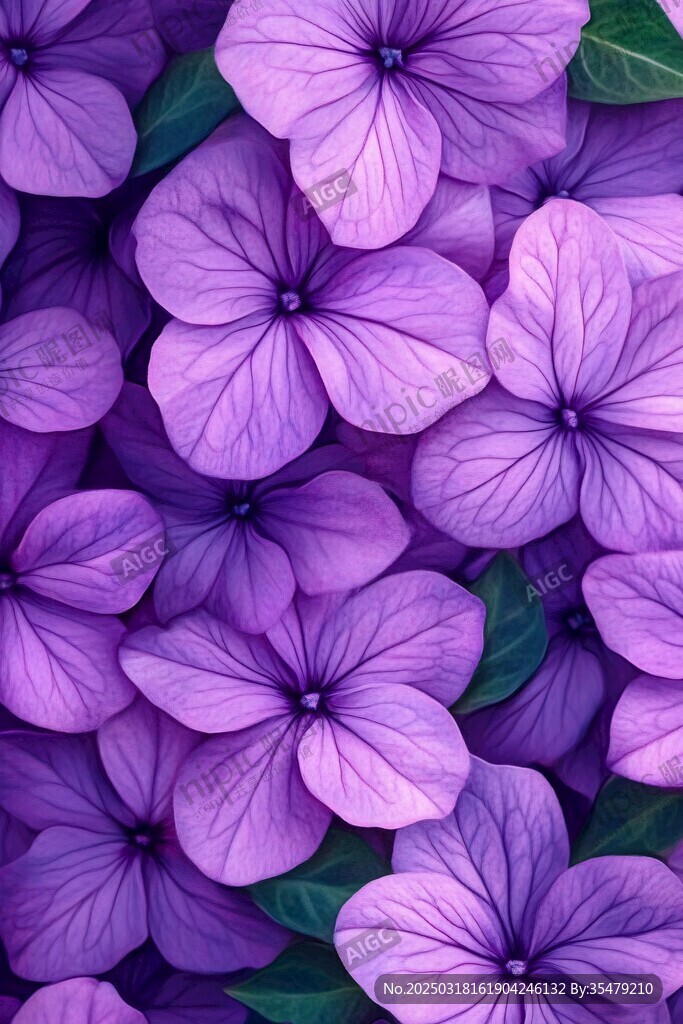 绚烂紫花