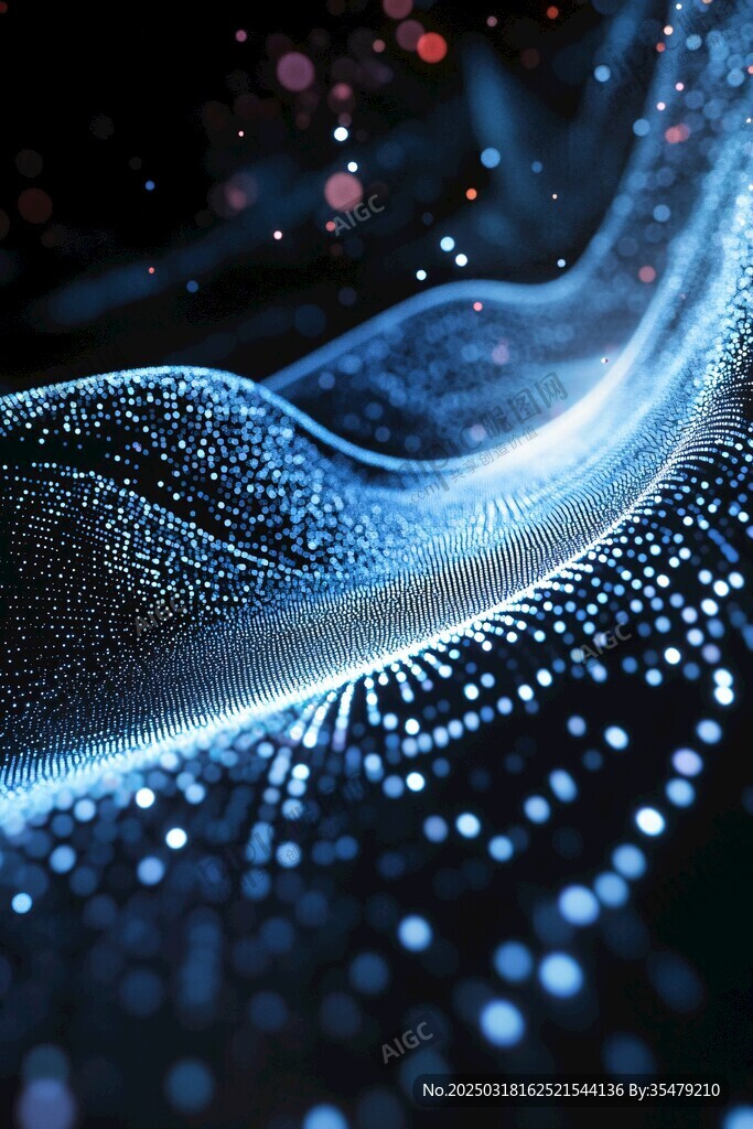 抽象的数字波浪