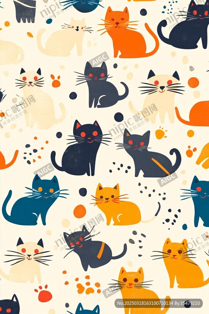 猫咪图案设计