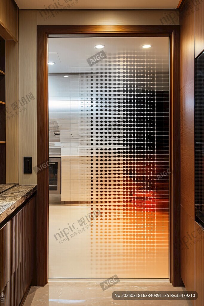 现代室内设计的玻璃隔断