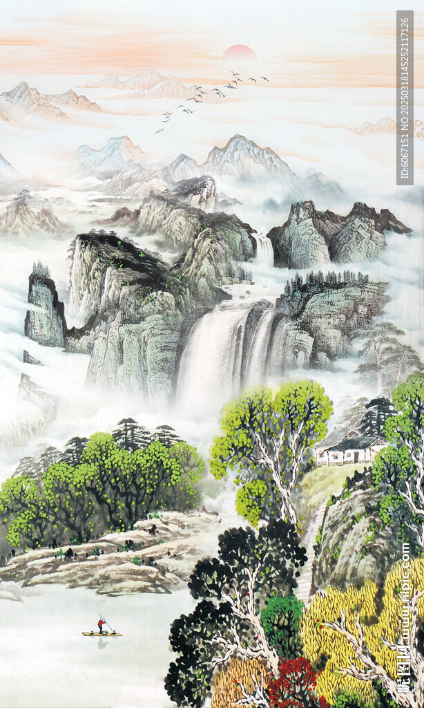 玄关山水画