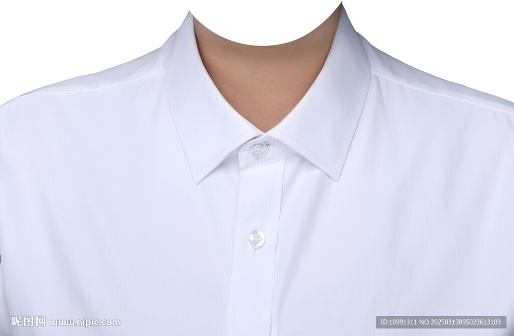白色衬衫女士衣服素材