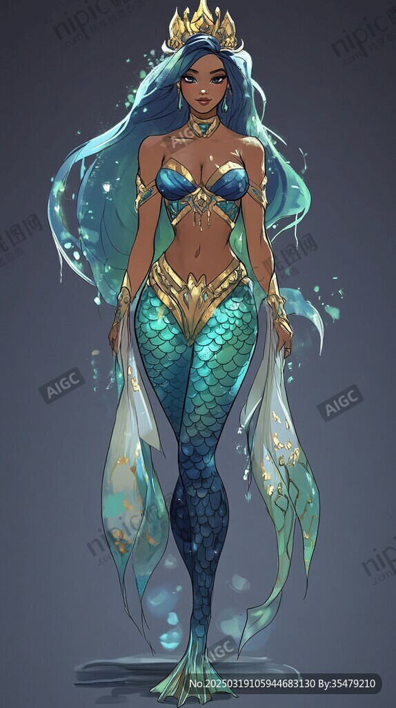 海洋女神的优雅之影