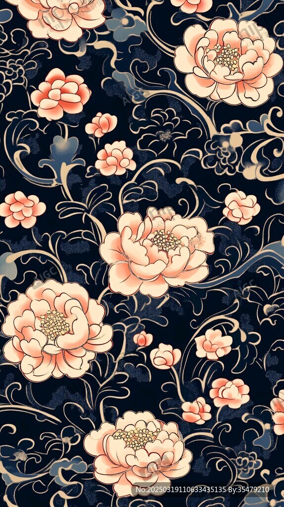 中国风花卉图案