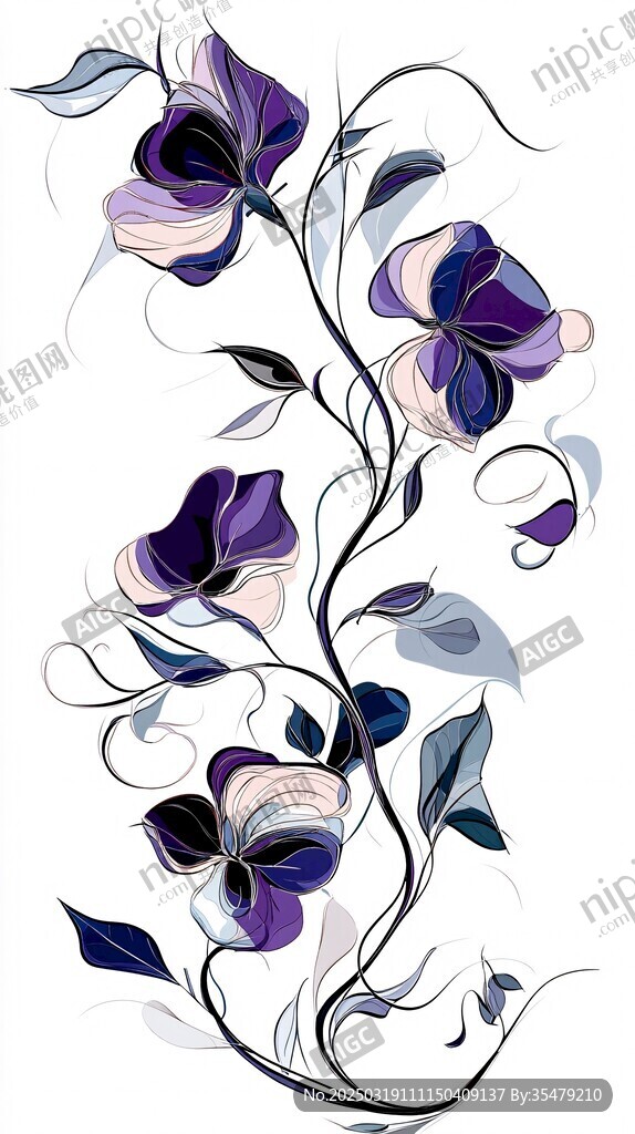 抽象花卉艺术