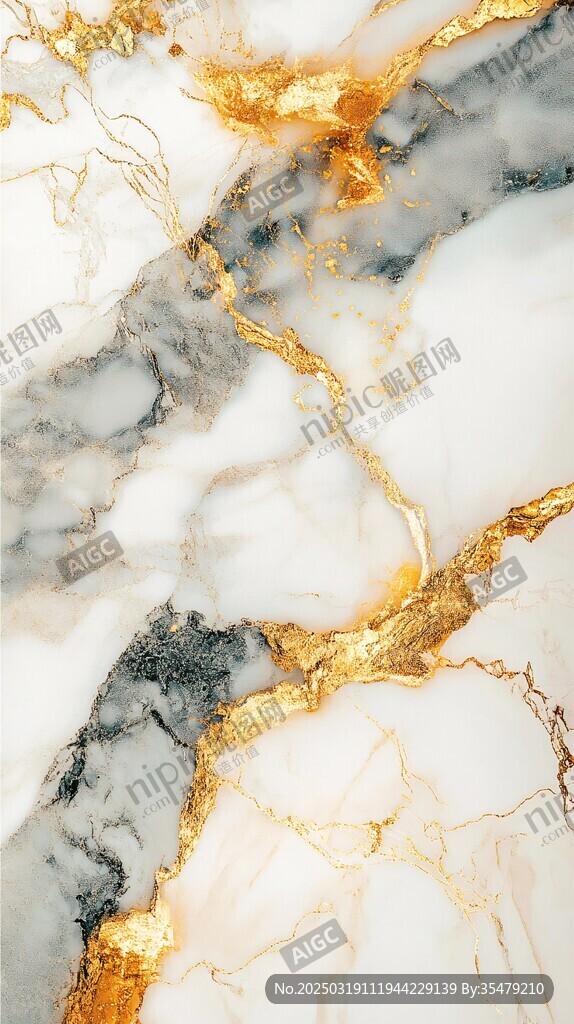 金纹大理石纹理背景