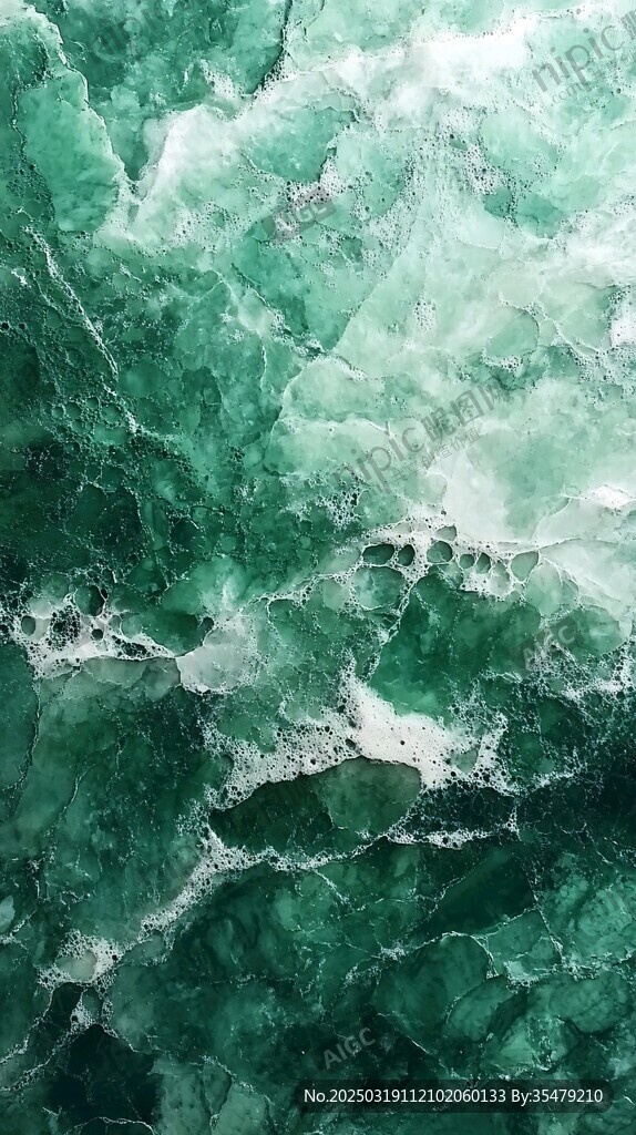 翡翠海浪的舞蹈