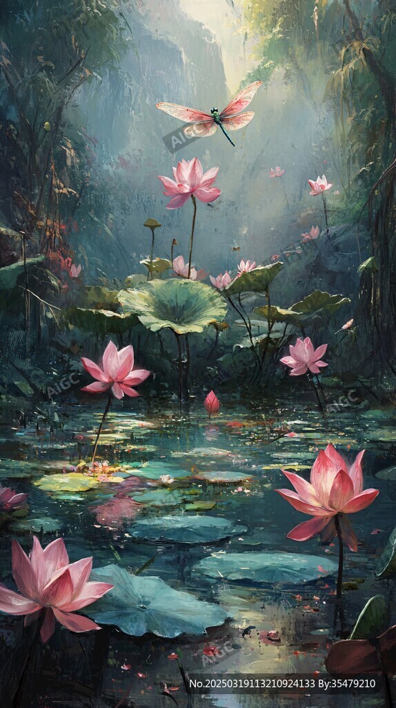迷人的莲花池
