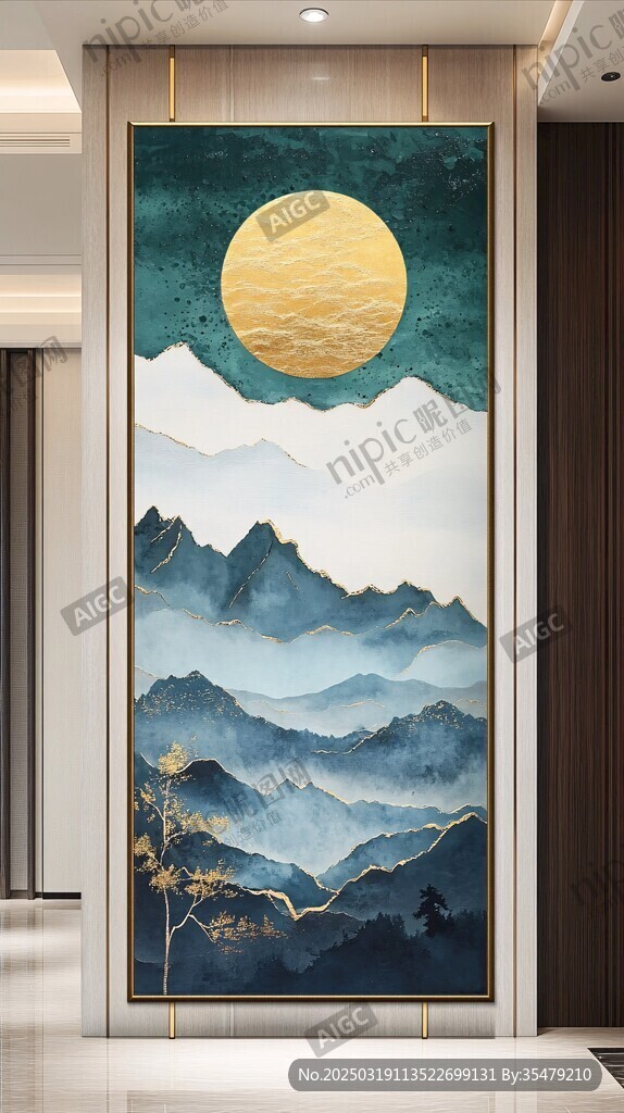 抽象山水画
