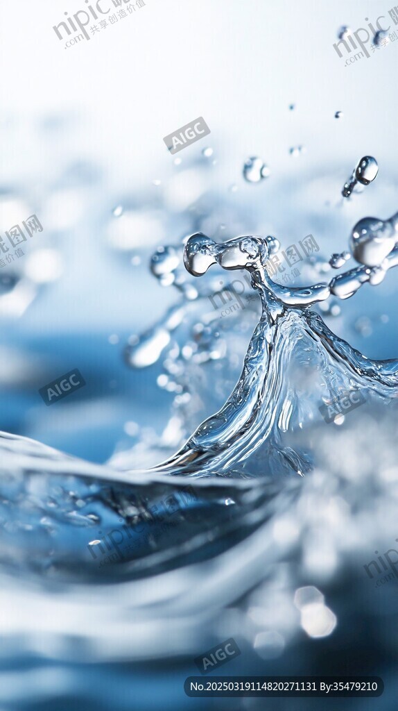 清澈的水波纹