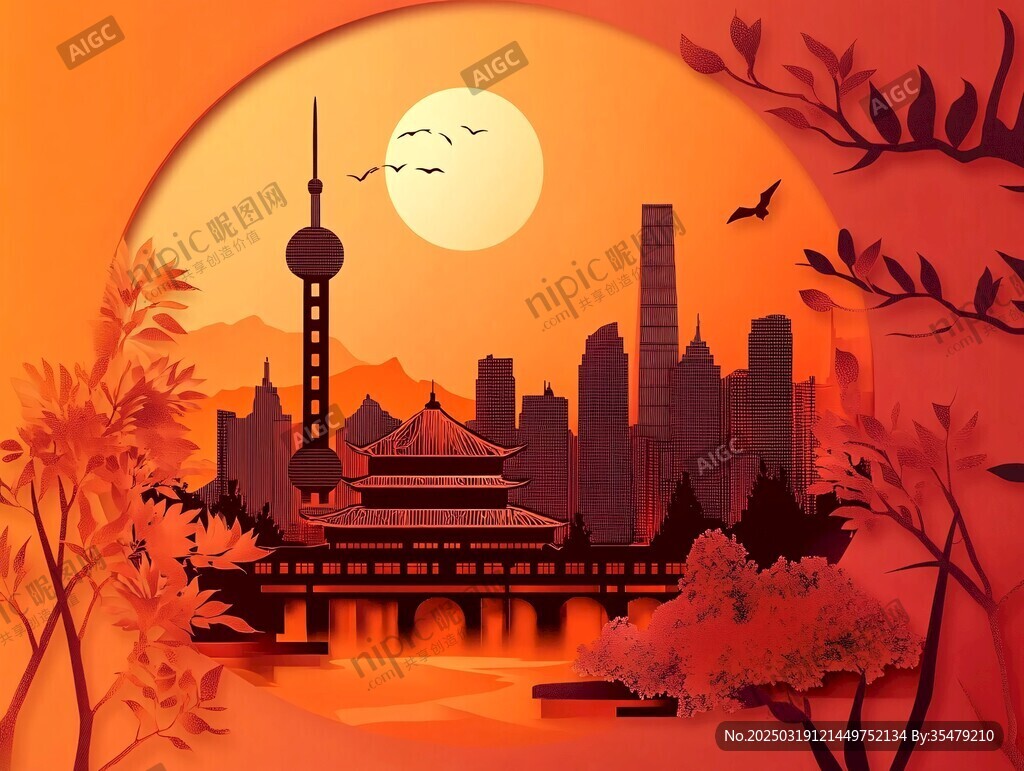 都市剪影中的传统韵味