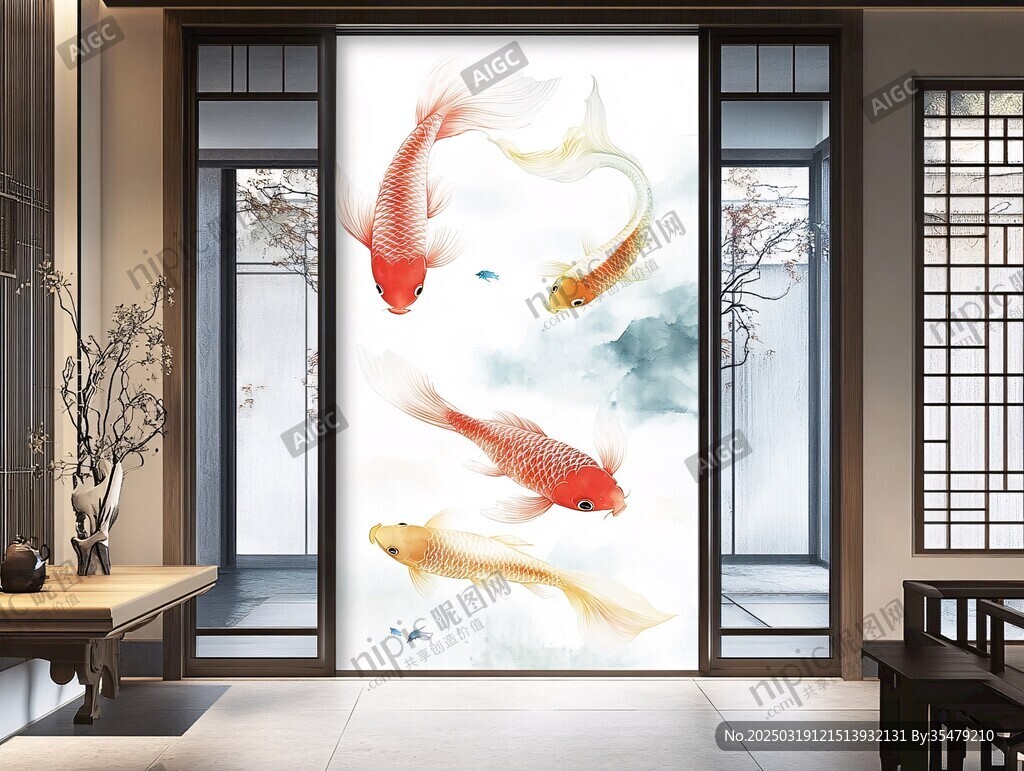 金鱼跃龙门