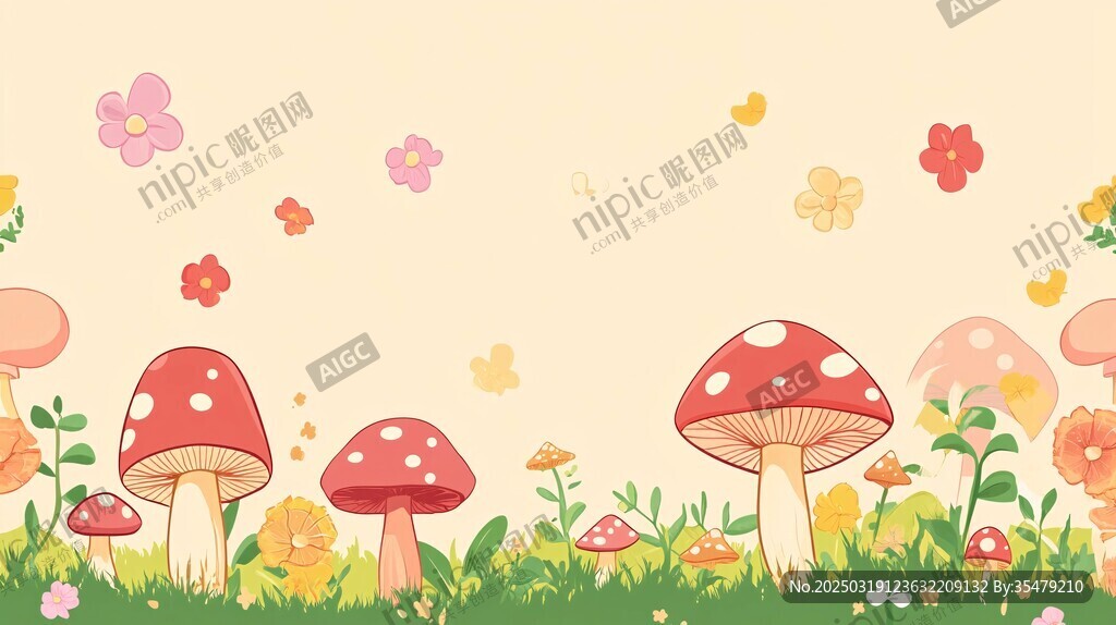 春日森林的奇幻蘑菇