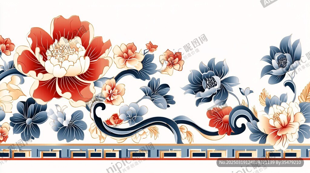 中国风花卉图案