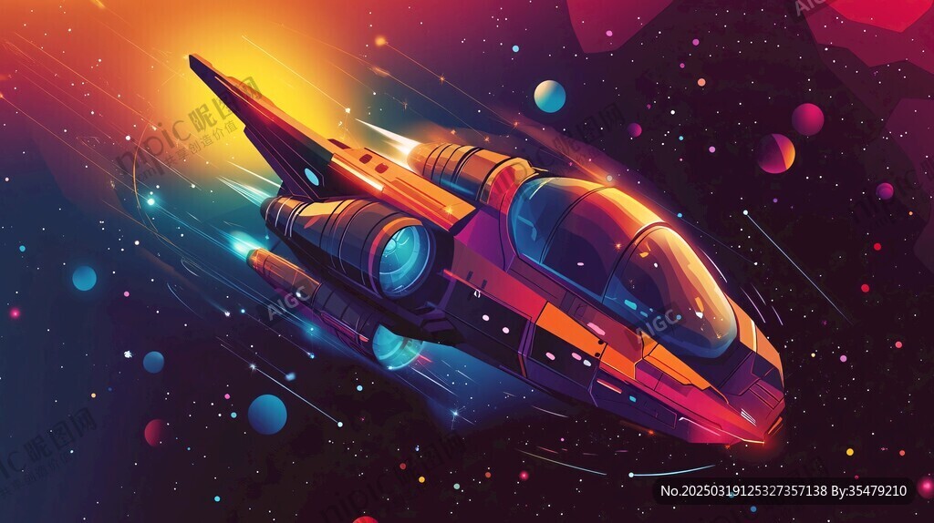 太空飞船穿越宇宙