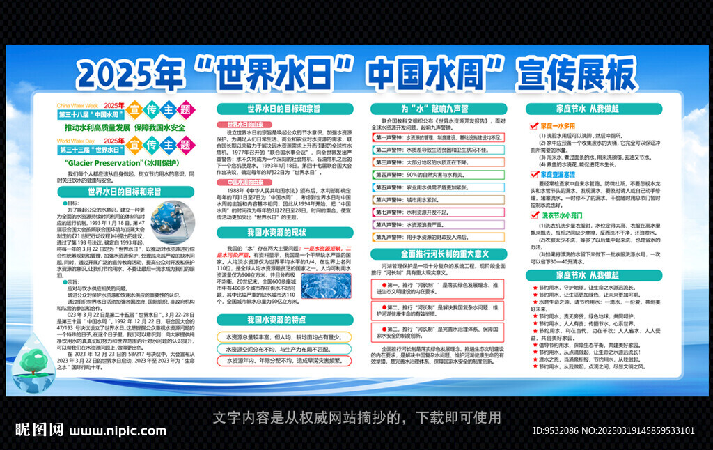 2025世界水日中国水周展板