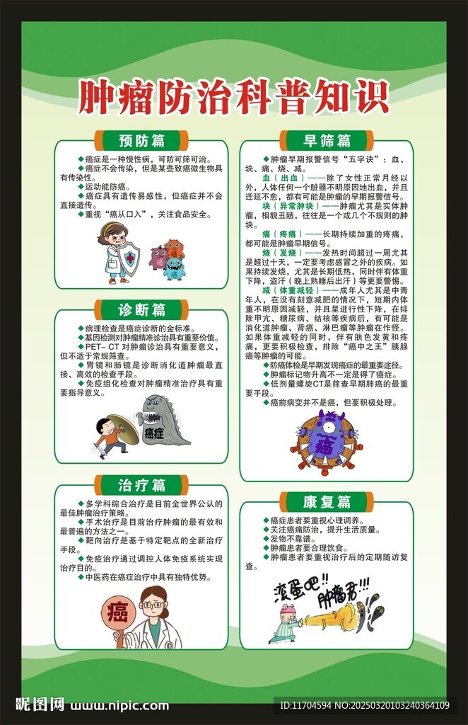 全国肿瘤防治宣传周海报