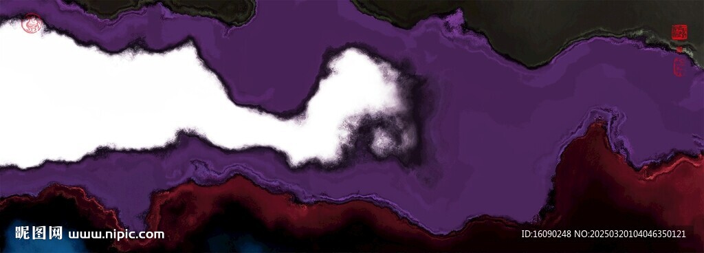 水墨屏风