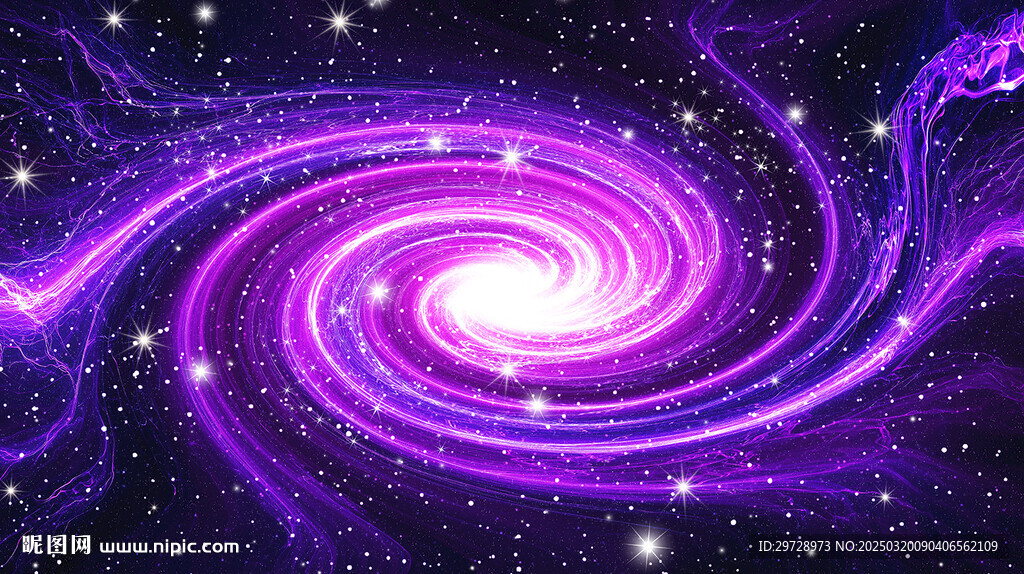 紫色星空旋涡宇宙太空