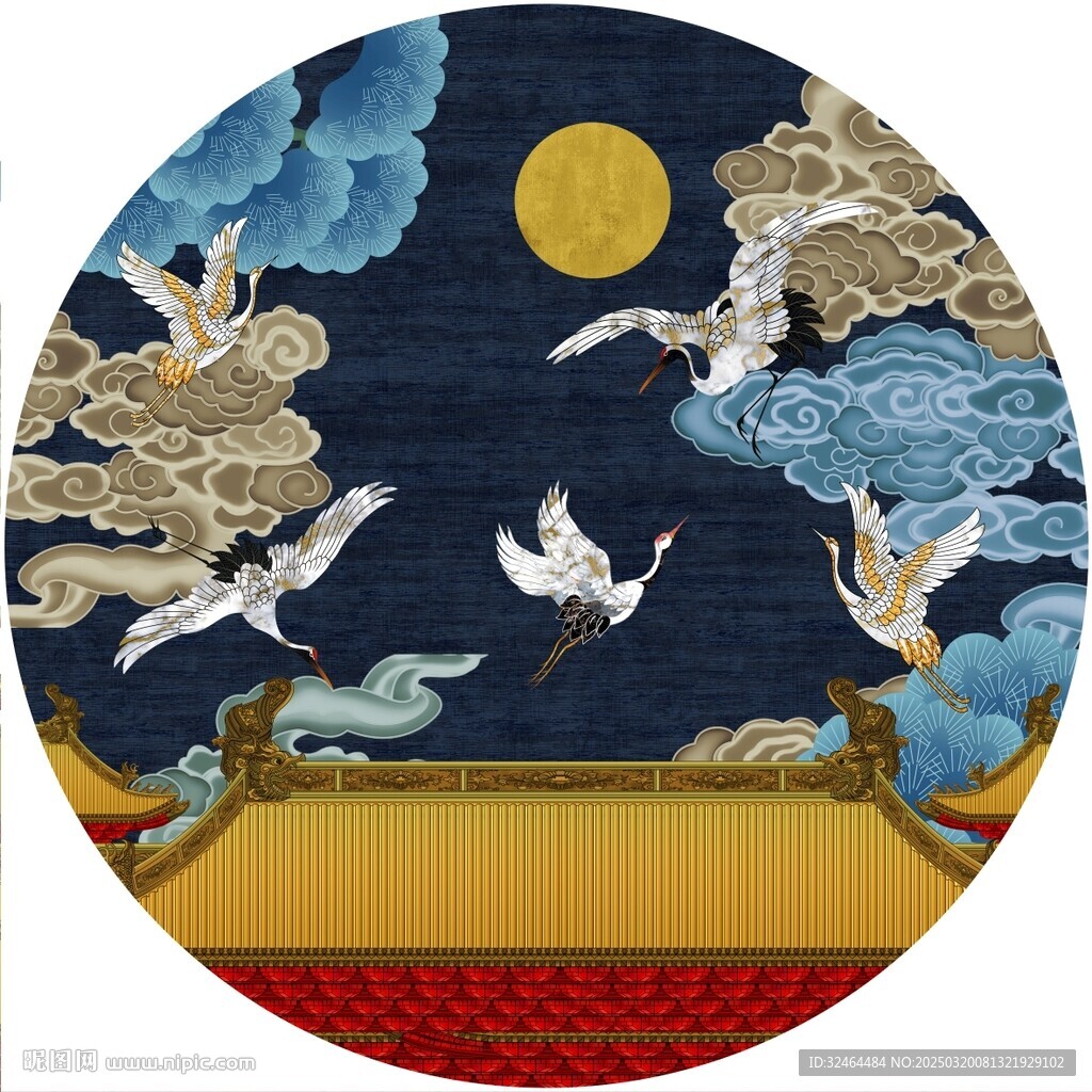 新款瑞鹤图