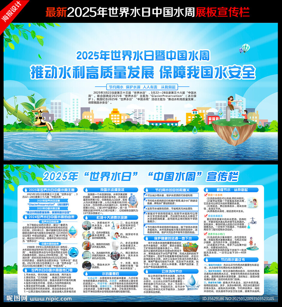 2025年世界水日展板