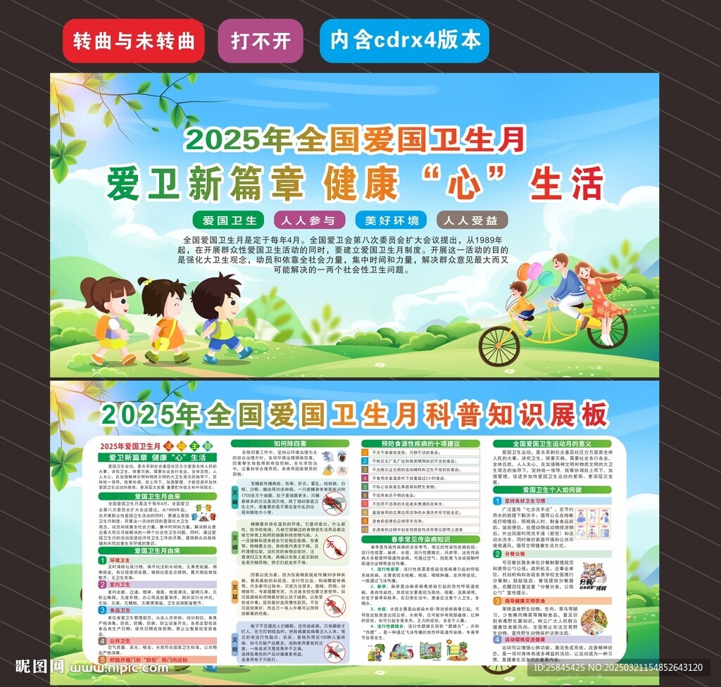 2025爱国卫生月展板
