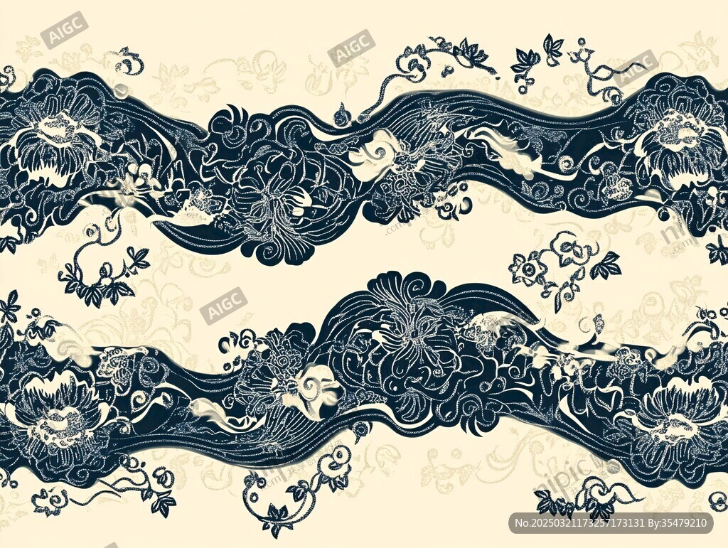 复古花卉图案