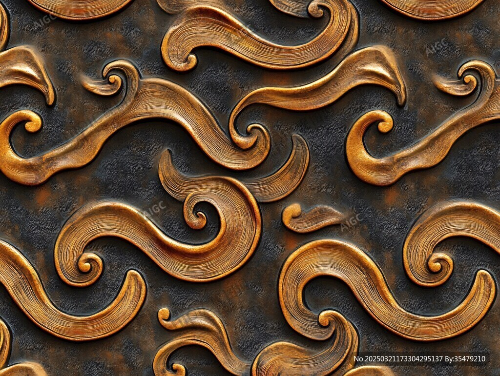 深色木纹浮雕图案