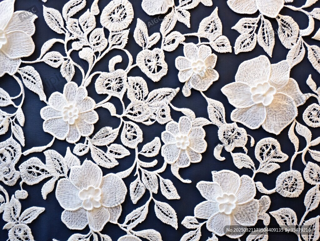 花卉刺绣蕾丝纺织品