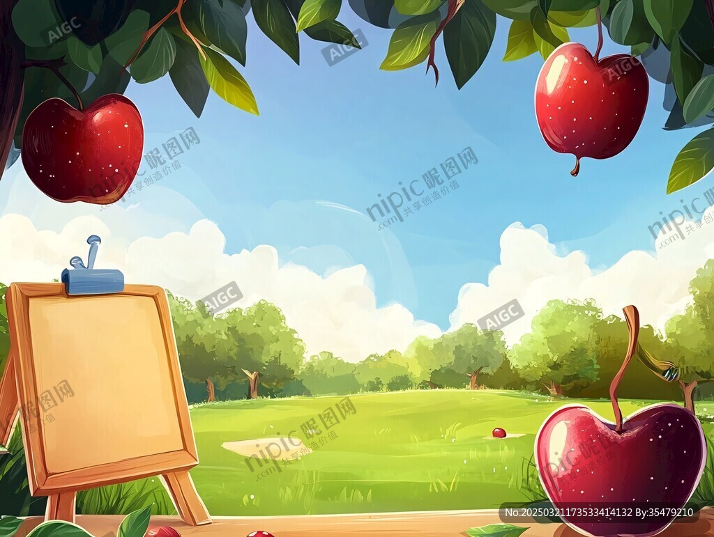 苹果园的秘密画布