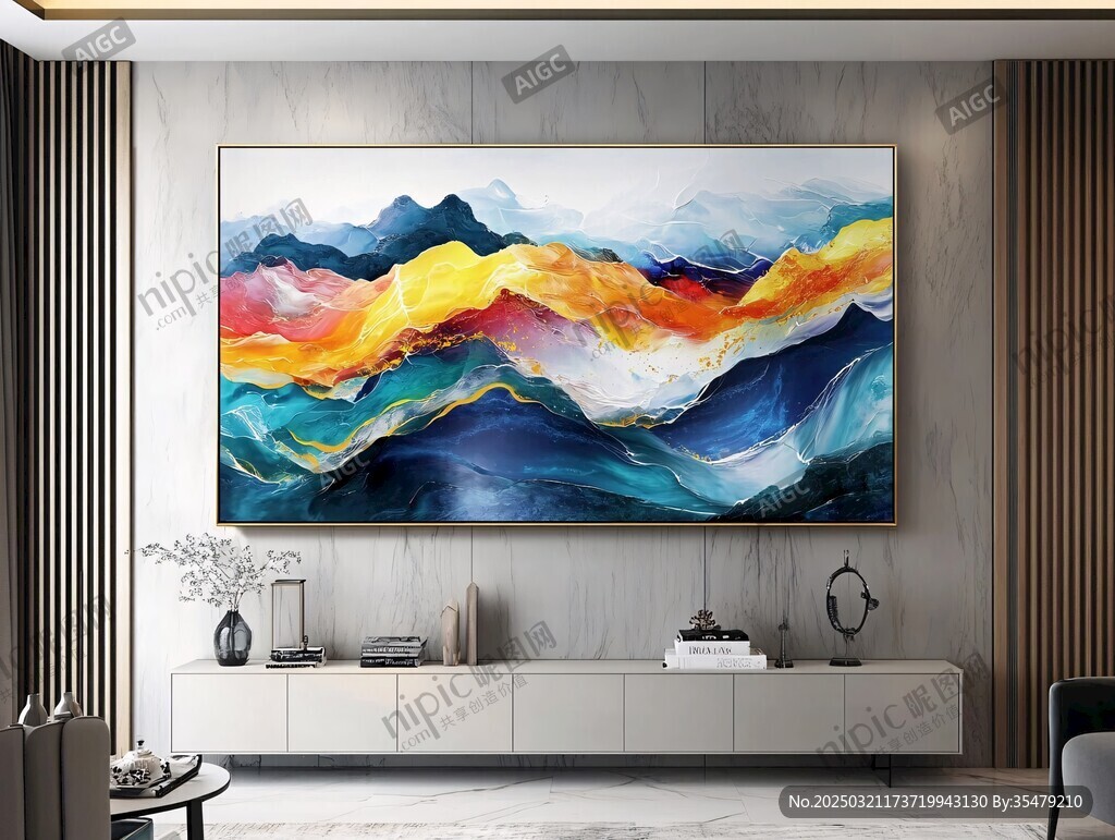 抽象山水画