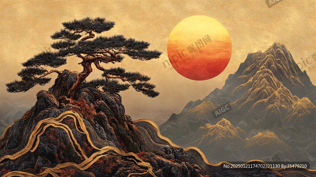 松涛山色