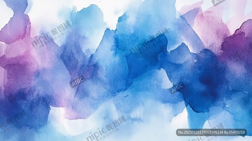 抽象水彩画