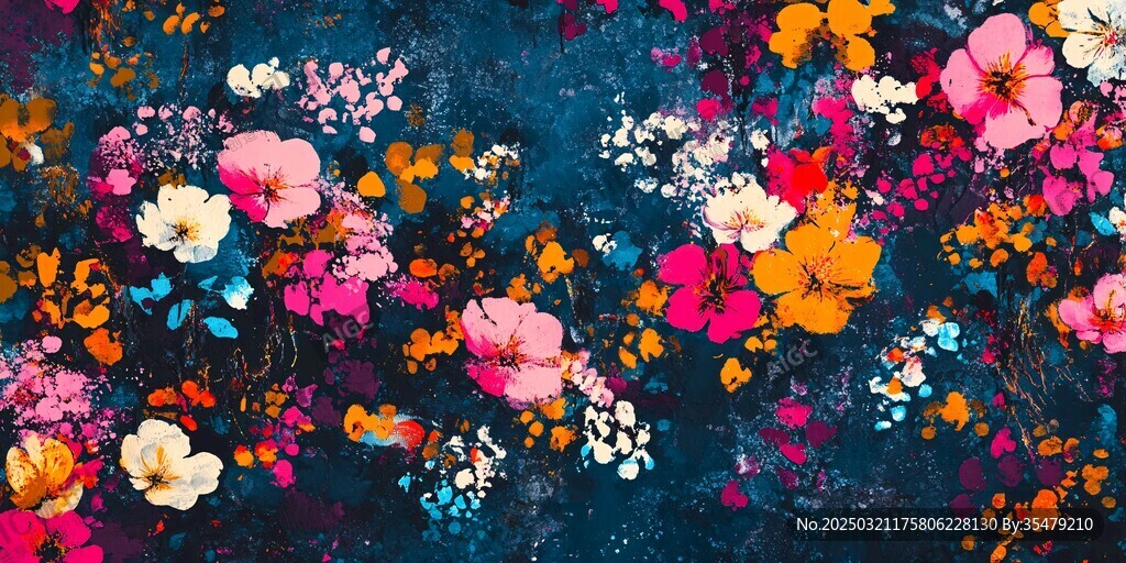 花卉抽象画