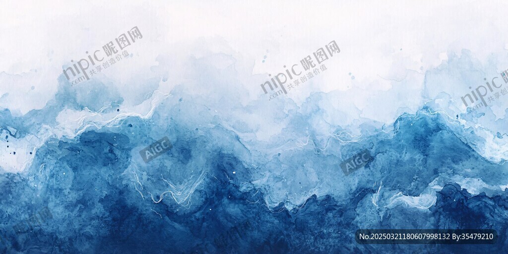 抽象水彩画