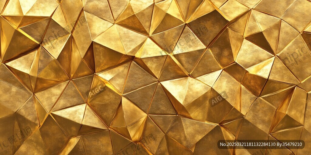 金色几何纹理背景