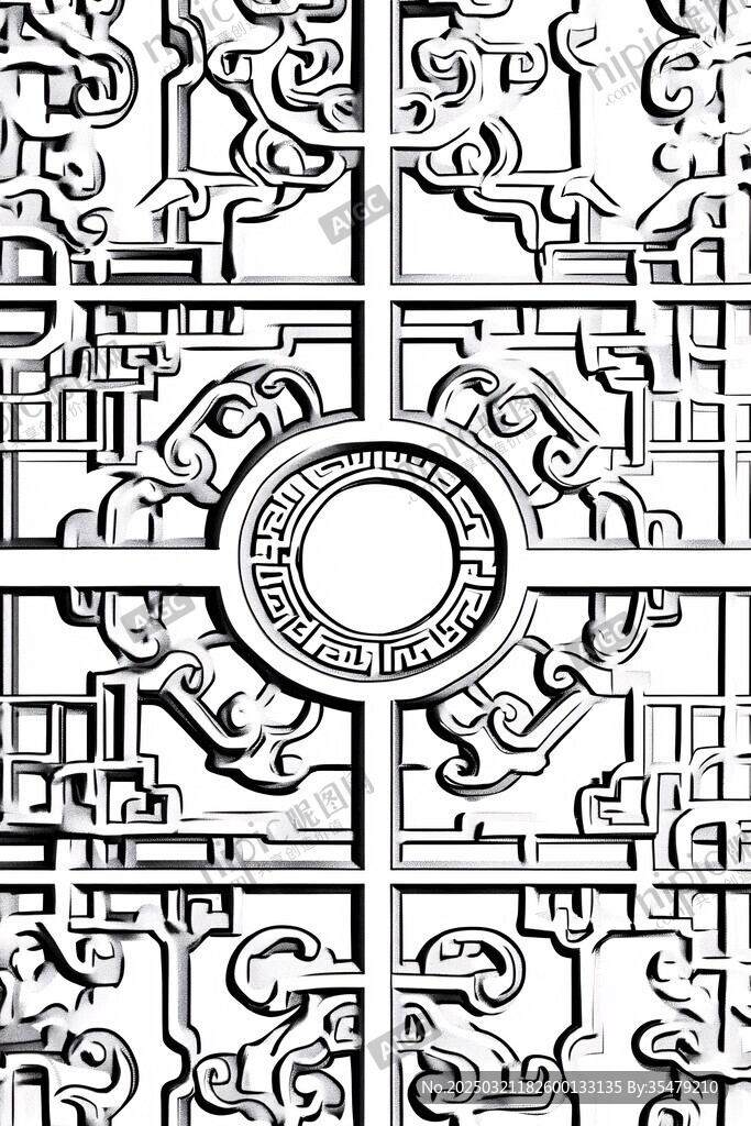 古典建筑装饰图案
