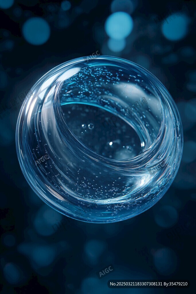 抽象的水滴世界